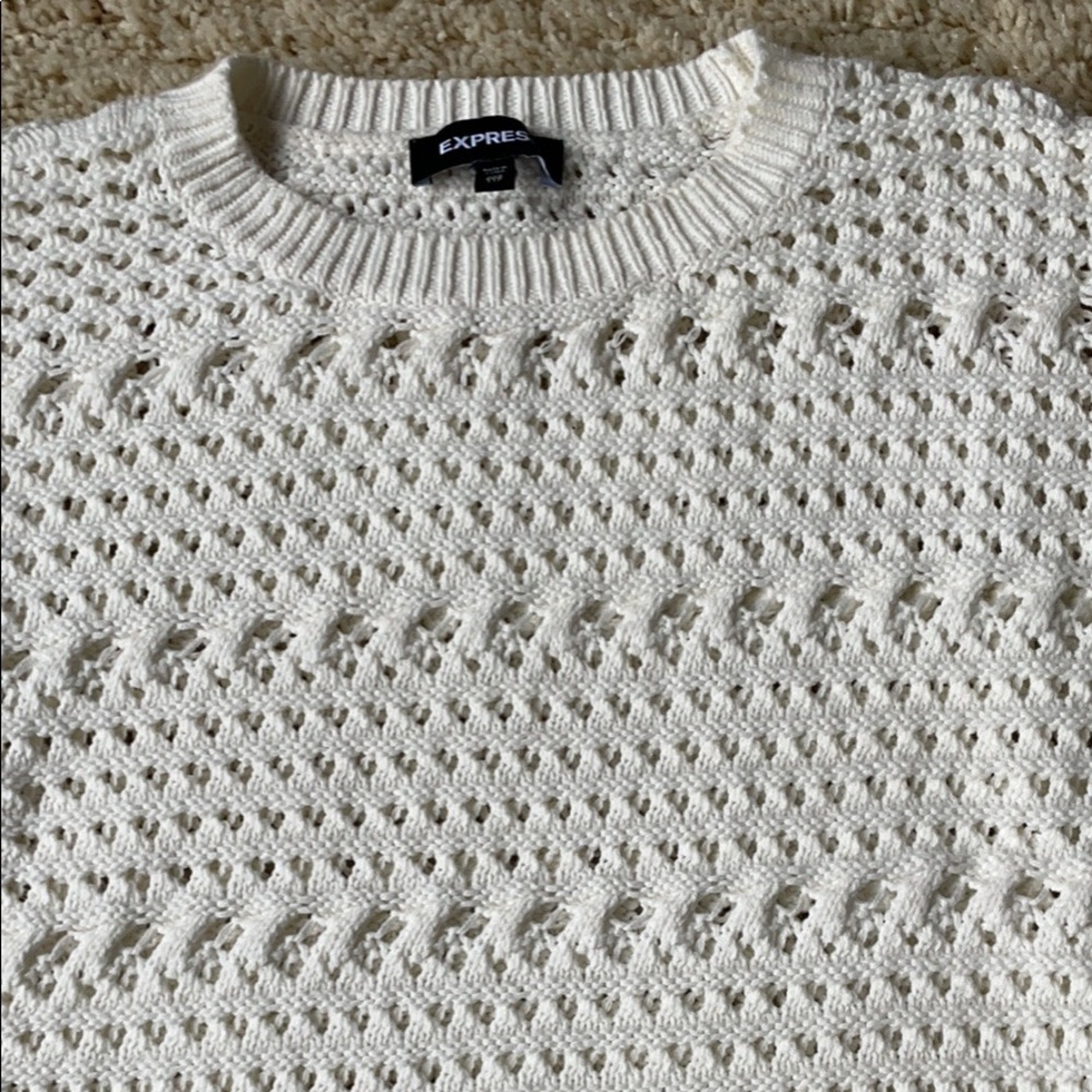 Express cream color sweater